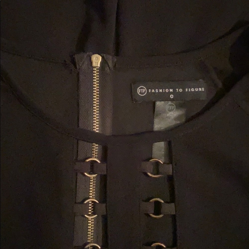 FTF Sheer Longsleeved Black Sexy Dress - Picture 5 of 7